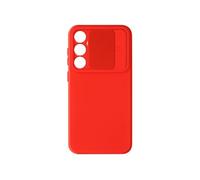 Coque pour Samsung Galaxy S23 FE Silicone Cache Caméra Coulissant Rouge