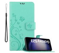 Coque pour Samsung Galaxy S23 Housse Etui Protection Floral Pochette Case