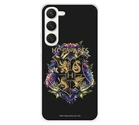 Coque pour Samsung Galaxy S23 Officielle Harry Potter Poudlard Floral Coque en silicone souple sous licence officielle Harry Potter