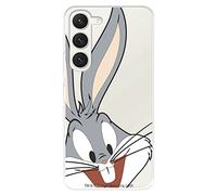 Coque pour Samsung Galaxy S23 officielle Warner Bros Bugs Bunny Silhouette transparente pour protéger votre téléphone portable Coque en silicone souple sous licence officielle Looney Tunes