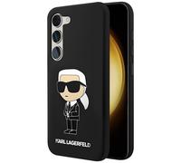 KARL LAGERFELD KLHCS23MSNIKBCK Coque en Silicone pour Samsung S23+ S916 Noir