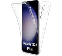 HQ-CLOUD® Coque Compatible avec Samsung Galaxy S23 Plus,Coque 360 Protection Intégral Arrière Rigide Avant Souple Transparent.