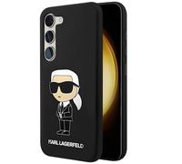 KARL LAGERFELD KLHCS23MSNIKBCK Coque en Silicone pour Samsung S23+ S916 Noir