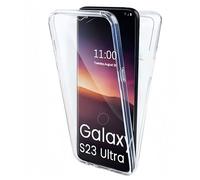 Coque Pour Samsung Galaxy S23 Ultra 5g,Coque 360 Protection Intégral Arrière Rigide Avant Souple Transparent - Hqselection®