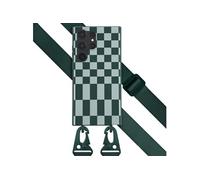 Coque pour Samsung Galaxy S23 Ultra en silicone Irregular Check Vert