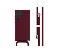 imoshion imoshion Coque en silicone avec cordon Samsung Galaxy S23 Ultra Rouge foncé Rouge foncé