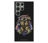 Coque pour Samsung Galaxy S23 Ultra officielle Harry Potter Poudlard Floral Coque en silicone souple sous licence officielle Harry Potter