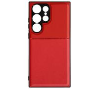 Coque pour Samsung Galaxy S23 Ultra rigide avec contour souple antichoc Rouge
