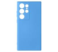 Coque pour Samsung Galaxy S23 Ultra Silicone Semi-rigide Finition Douce au Toucher Fine Bleu Clair