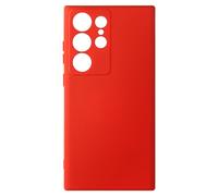 Coque pour Samsung Galaxy S23 Ultra Semi-rigide Soft-touch Fine Fast Cover Rouge