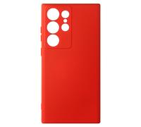 Coque pour Samsung Galaxy S23 Ultra Semi-rigide Soft-touch Fine Fast Cover Rouge