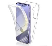 Coque Pour Samsung Galaxy S24 5g ,Coque 360 Protection Intégral Arrière Rigide Avant Souple Transparent - Hqselection®