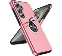 Coque Pour Samsung Galaxy S24 Avec Anneau Telephone, Antichoc Housse De Protection, Militaire Renforcée Pc Et Souple Tpu Sili[J4808]