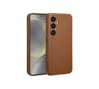 Accezz Coque arrière en cuir avec MagSafe pour Samsung Galaxy S24 - Sienna Brown