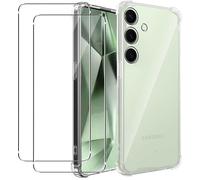 Coque pour Samsung Galaxy S24 FE + 2x Verres trempés - Etui Housse Transparent Vitre Protection Ecran Verre Trempé