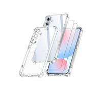 Coque pour Samsung Galaxy S24 FE avec 2 Pièces Verres Trempés, Étui de Protection Antichoc - Transparente - TECHTA