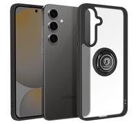 Coque pour Samsung Galaxy S24 FE Bague Métallique Support Vidéo Noir