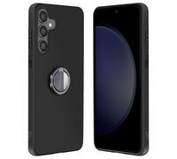 Coque pour Samsung Galaxy S24 FE Bague Support Magnétique Souple Noir