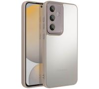 Avizar Coque pour Samsung Galaxy S24 FE Dos Rigide Contour Souple Gris