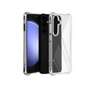 Coque pour Samsung Galaxy S24 FE Silicone Antichoc Coins Bumper Transparent