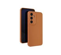 Coque pour Samsung Galaxy S24 FE Silicone Mat Bloc Caméra Protégé Marron