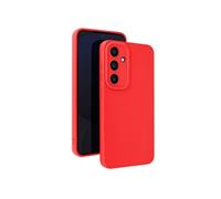 Avizar Coque pour Samsung Galaxy S24 FE Silicone Mat Bloc Caméra Protégé Rouge