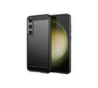 Coque pour Samsung Galaxy S24 Plus 5G - housse etui silicone gel carbone + verre trempe - NOIR -