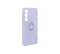 Coque pour Samsung Galaxy S24 Plus Bague Support Silicone Flexible Lavande