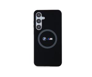 Coque pour Samsung Galaxy S24 Plus Compatible Magsafe avec Motif Imprimée Ronde Noir