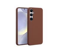 Accezz Coque Liquid Silicone avec MagSafe pour Samsung Galaxy S24 Plus - New Tea Brown
