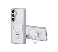 Accezz Coque Ring Stand avec MagSafe pour Samsung Galaxy S24 Plus - Gris