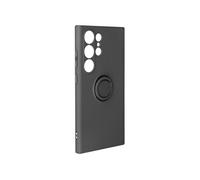 Coque Pour Samsung Galaxy S24 Ultra Bague Support Silicone Flexible Noir