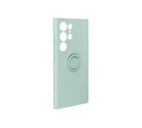 Coque pour Samsung Galaxy S24 Ultra Bague Support Silicone Flexible Vert pâle