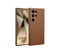 Coque pour Samsung Galaxy S24 Ultra Cuir véritable Sienna Brown