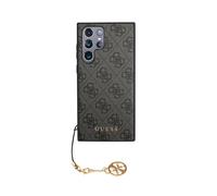 Coque pour Samsung Galaxy S24 Ultra Édition 4G Charm avec Pendentif Gris