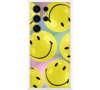 Samsung FlipSuit Coque pour Galaxy S24 Ultra, Carte Smiley avec Technologie NFC Incluse, Jaune