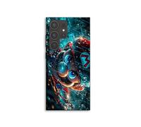 Coque téléphone - MANIACASE - Samsung Galaxy S24 Ultra - Super Mario Fan art - Silicone TPU - Noir