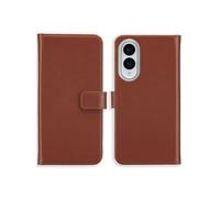 Selencia SH00085203 coque de protection pour téléphones portables 17 cm (6.7 ) Folio Marron Samsung Galaxy S25 Edge