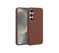 Accezz Coque Liquid Silicone avec MagSafe pour Samsung Galaxy S25 - New Tea Brown