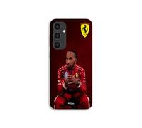 Coque Pour Samsung Galaxy S25 FE Hamilton Scuderia Ferrari official wallpaper