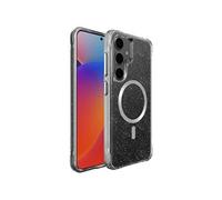 imoshion Coque arrière transparente Pailletée avec MagSafe pour Samsung Galaxy S25 - Argent