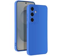 Coque pour Samsung Galaxy S25 Plus Silicone Souple Bloc Caméra Protégé Bleu