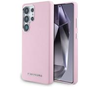 Étui Karl Lagerfeld Saffiano Full Wrapped Elongated Metal Logo MagSafe pour Samsung Galaxy S25 Ultra rose