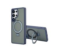 Accezz Coque Ring Stand avec MagSafe pour Samsung Galaxy S25 Ultra - Bleu