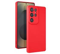 Coque Pour Samsung Galaxy S25 Ultra Silicone Mat Rouge