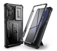 Coque pour Samsung Galaxy S25 Ultra Tech-Protect Kevlar Cam+ Noir support protection à 360°