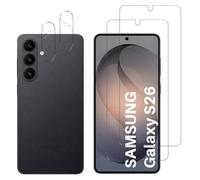 Coque pour Samsung Galaxy S26 et 2 Verres Trempé écran et 2 Protections Caméra - Cercle magnétique intégré Phonillico®