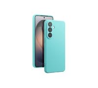 Coque pour Samsung Galaxy S26 Plus Silicone Soft-Touch Doublure Microfibre Turquoise