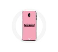 Coque pour Samsung Galaxy S5 Blackpink Groupe de K-pop Logo Fond Rose