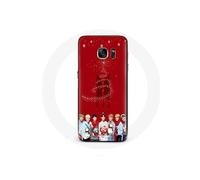 Coque pour Samsung Galaxy S6 BTS Bangtan Garçons Fond Rouge Cadeau de Noël 2023